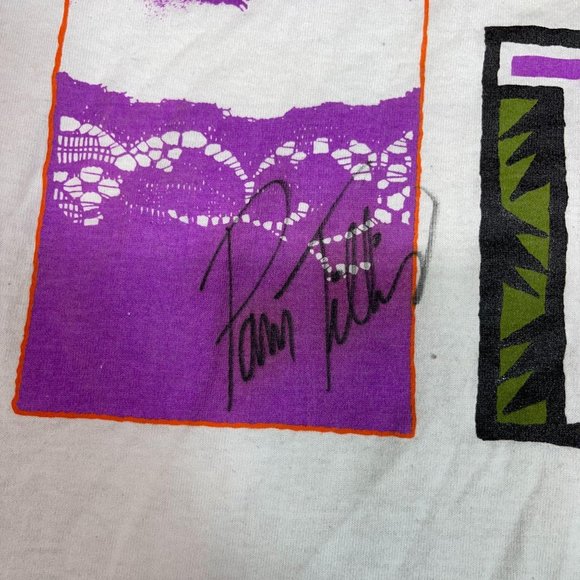 Pam Tilis 90s Autographed Concert T-Shirt L - Picture 1 of 5